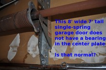 Is A Single Torsion Spring Garage Door Supposed To Have