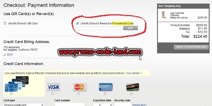 How to use Dillards Promo Codes?