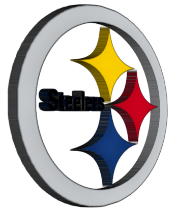 PittsburghSteelers-logo-3D- Pittsburgh Steelers Packers Logo. PittsburghSteelers-logo-3D-