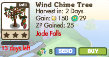 8493161 Limited Edition Jade Falls Trees: Wind Chime, Giant Wind Chime, Japanese Lilac & Japanese Privet!